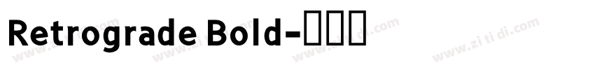 Retrograde Bold字体转换
